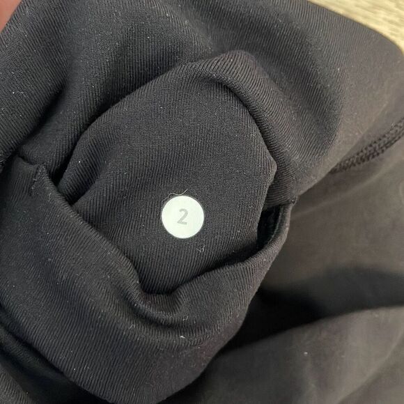 Lululemon Wonder Under Stirrup High Rise Full Length Ruched Leggings Black Size - Picture 8 of 9